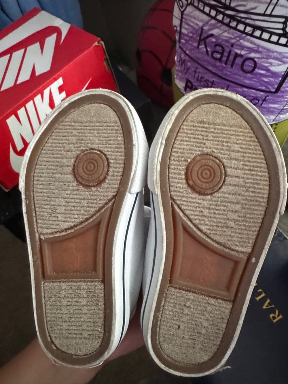 Polo by Ralph Lauren Kids White Velcro Strap Sneakers - Picture 4 of 4